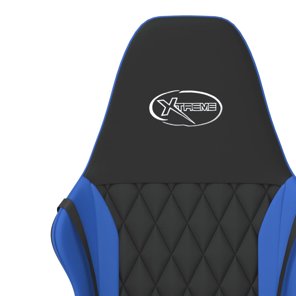 Chaise de jeu de massage Noir et bleu Similicuir - XIOS