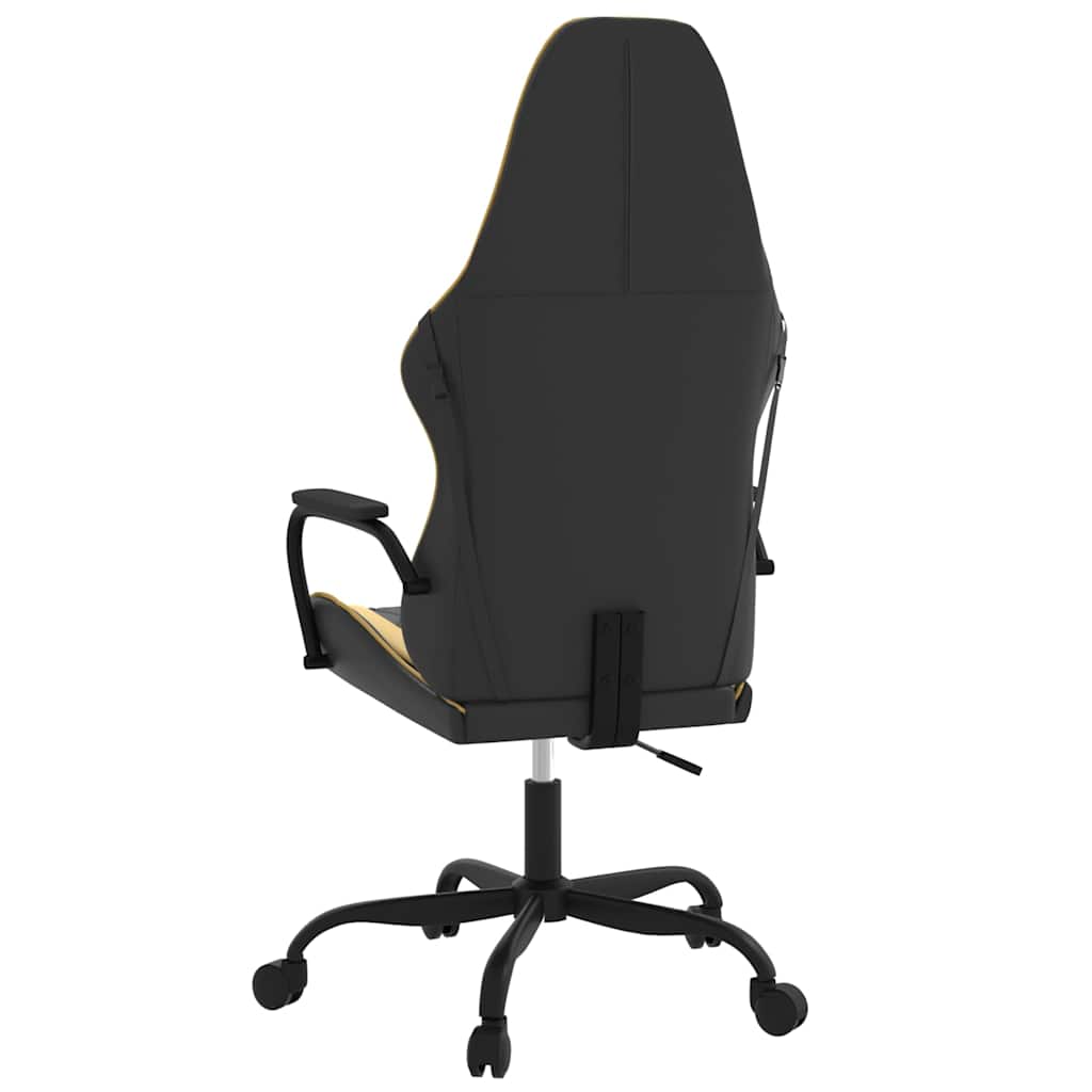 Chaise de jeu de massage Noir et doré Similicuir - XIOS