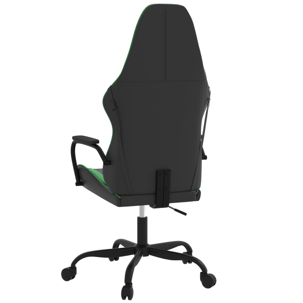 Chaise de jeu de massage Noir et vert Similicuir - XIOS