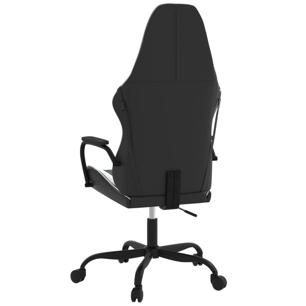 Chaise de jeu de massage Noir et blanc Similicuir - XIOS
