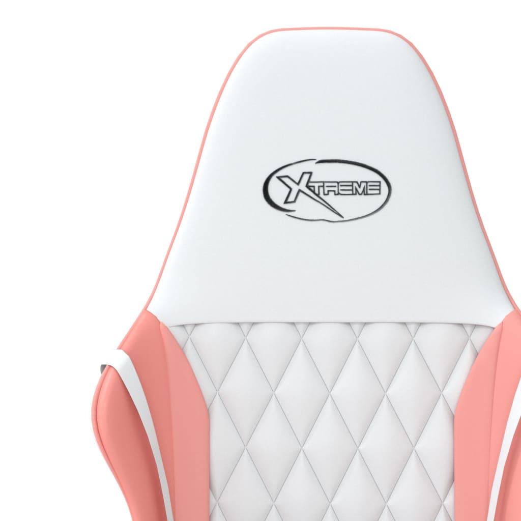 Chaise de jeu de massage Blanc et rose Similicuir - XIOS