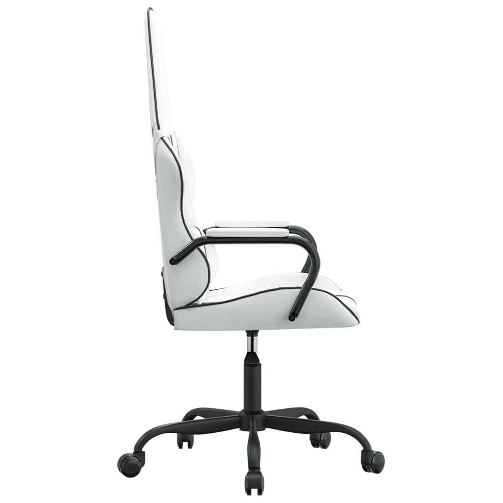 Chaise de jeu de massage Noir et blanc Similicuir - XIOS
