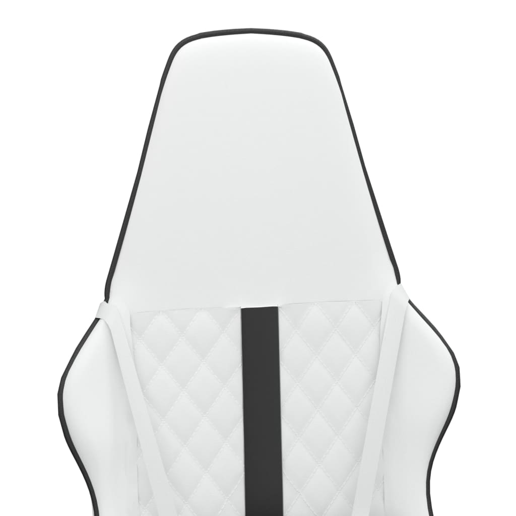 Chaise de jeu de massage Noir et blanc Similicuir - XIOS