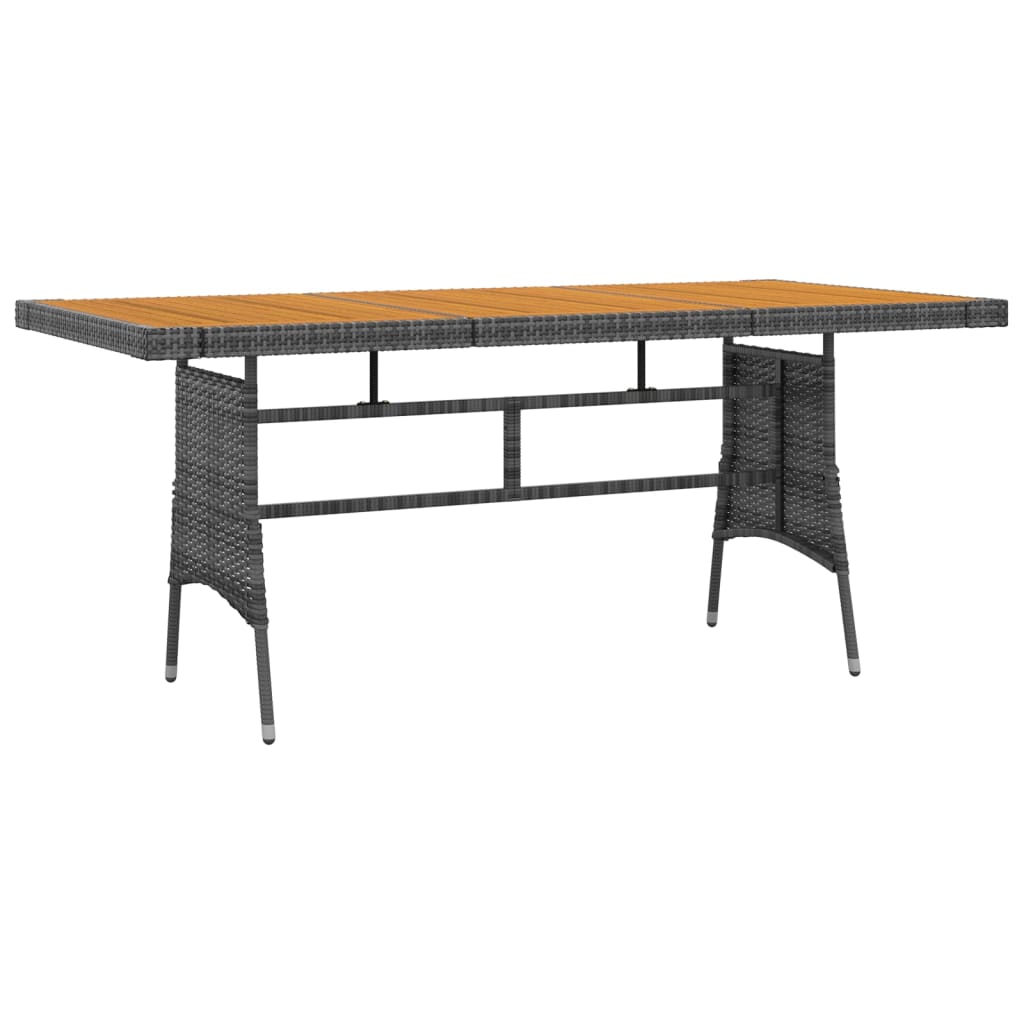 Mobilier à dîner d'extérieur 9 pcs Résine tressée Gris - XIOS