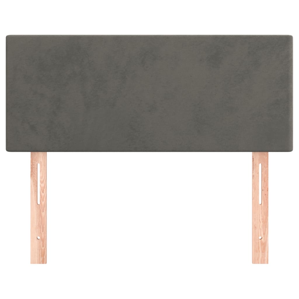 Tête de lit Gris foncé 80x5x78/88 cm Velours - XIOS