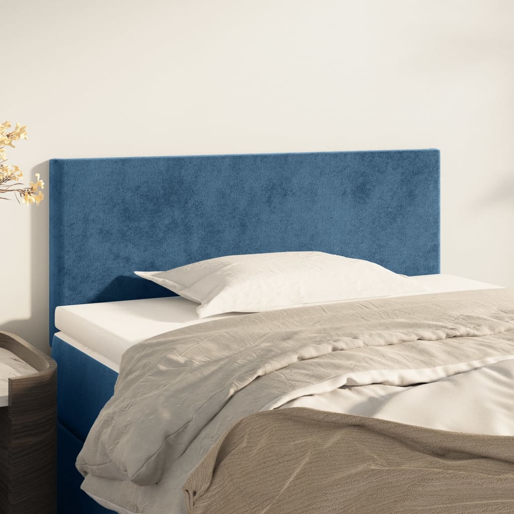 Tête de lit Bleu foncé 80x5x78/88 cm Velours - XIOS