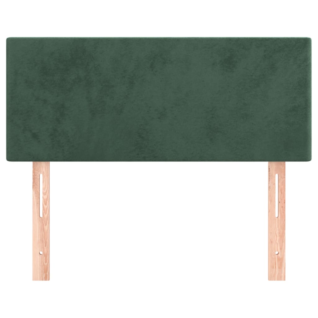 Tête de lit Vert foncé 100x5x78/88 cm Velours - XIOS