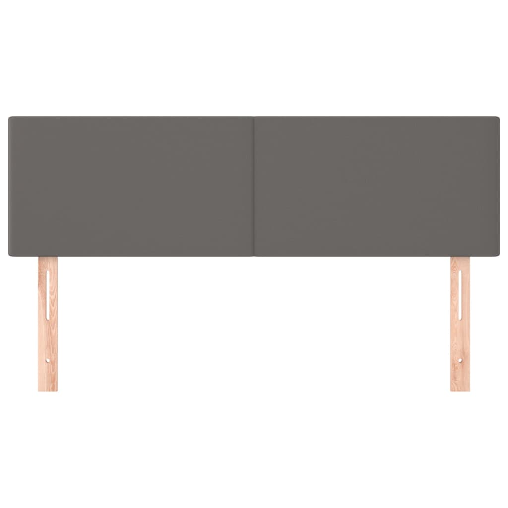 Têtes de lit 2 pcs Gris 72x5x78/88 cm Similicuir - XIOS