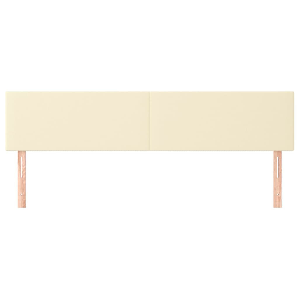Têtes de lit 2 pcs Crème 80x5x78/88 cm Similicuir - XIOS