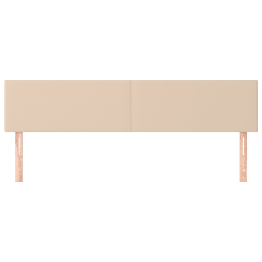 Têtes de lit 2 pcs Cappuccino 80x5x78/88 cm Similicuir - XIOS