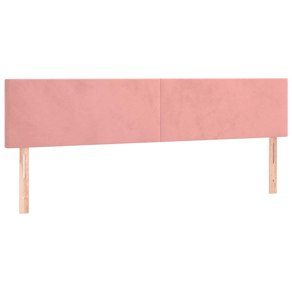 Têtes de lit 2 pcs Rose 80x5x78/88 cm Velours Têtes et pieds de lit vidaXL