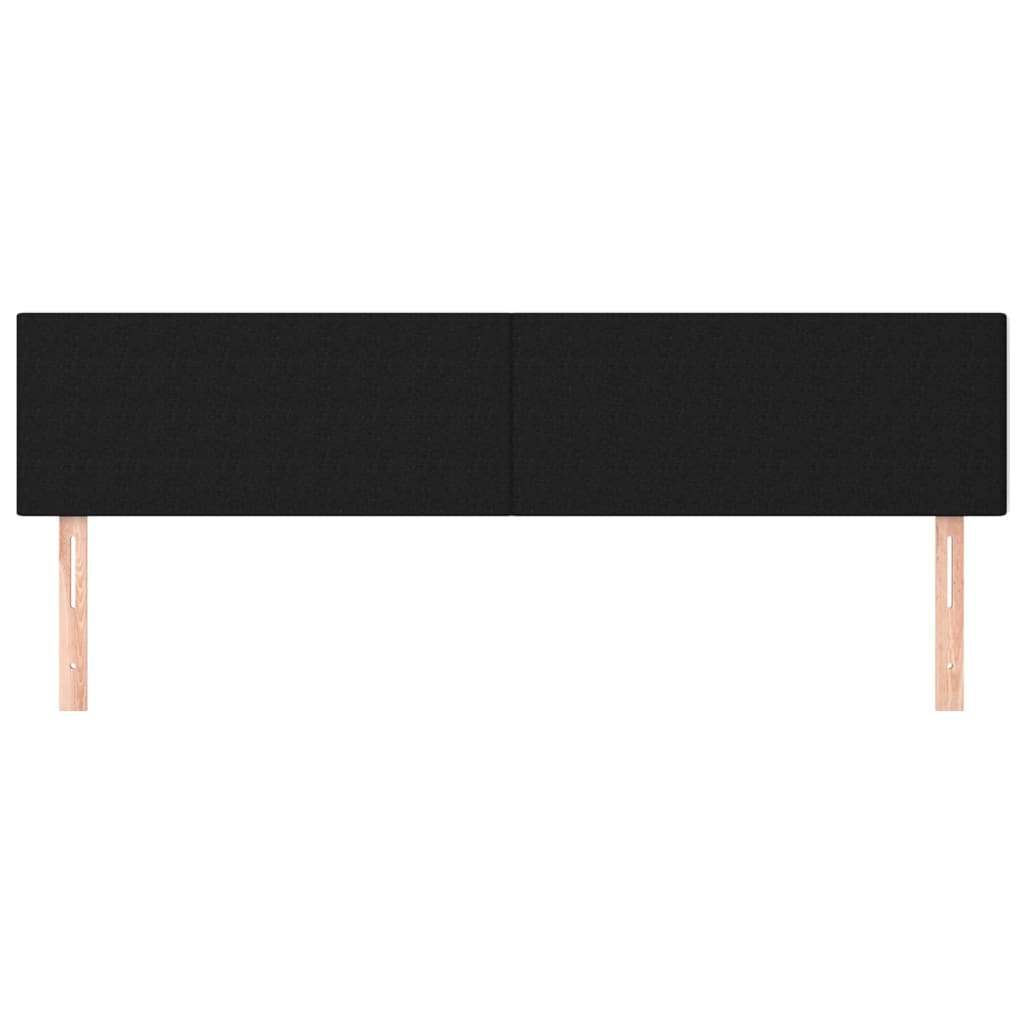 Têtes de lit 2 pcs Noir 90x5x78/88 cm Tissu - XIOS