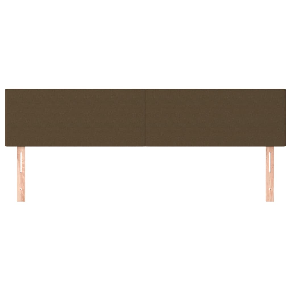 Têtes de lit Marron foncé 180 x 5 x 78/88 cm Tissu - XIOS