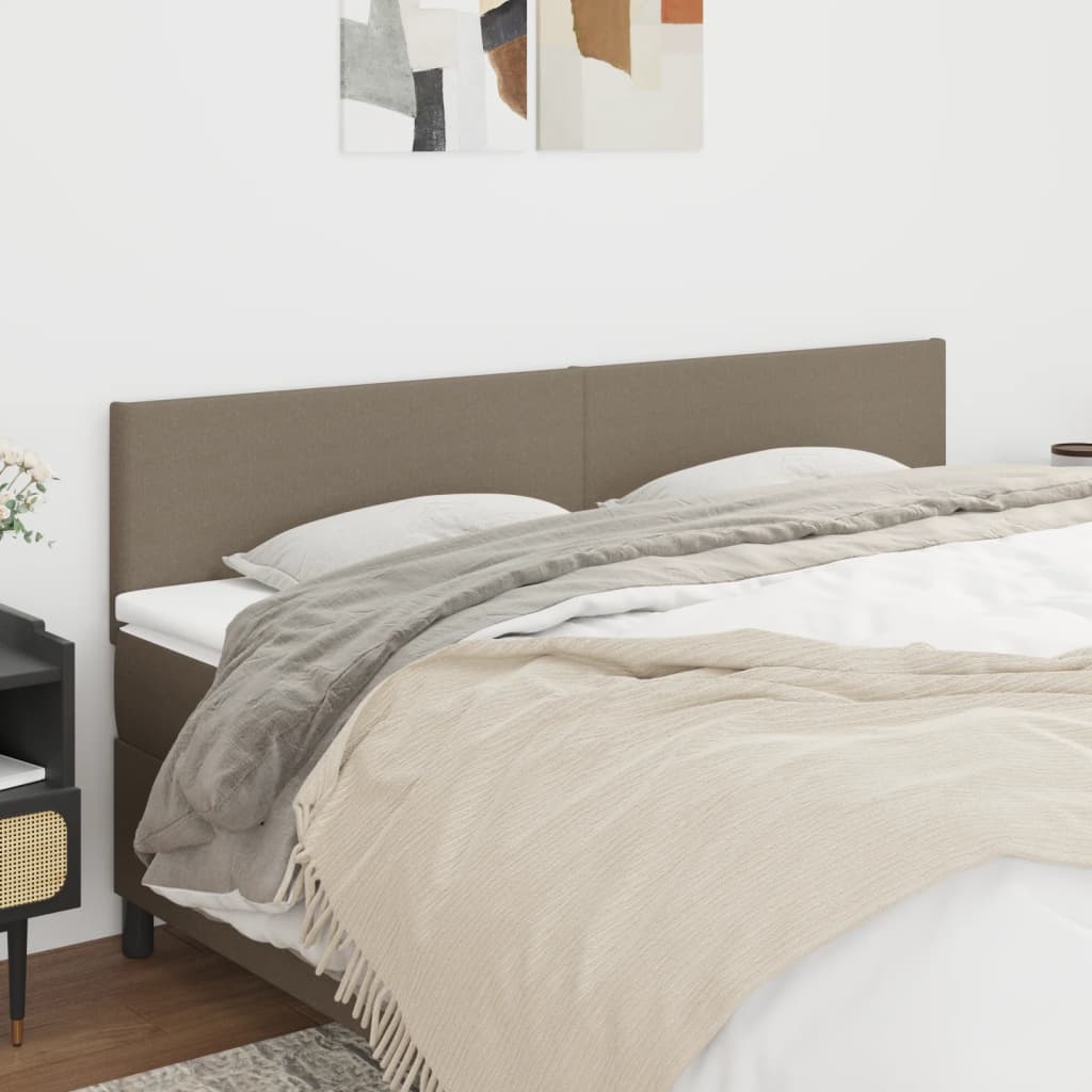 Têtes de lit 2 pcs Taupe 90x5x78/88 cm Tissu Têtes et pieds de lit vidaXL
