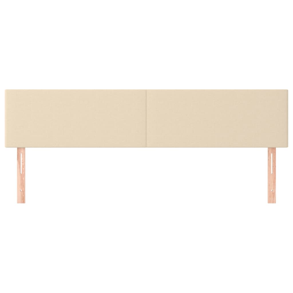 Têtes de lit 2 pcs Crème 90x5x78/88 cm Tissu - XIOS