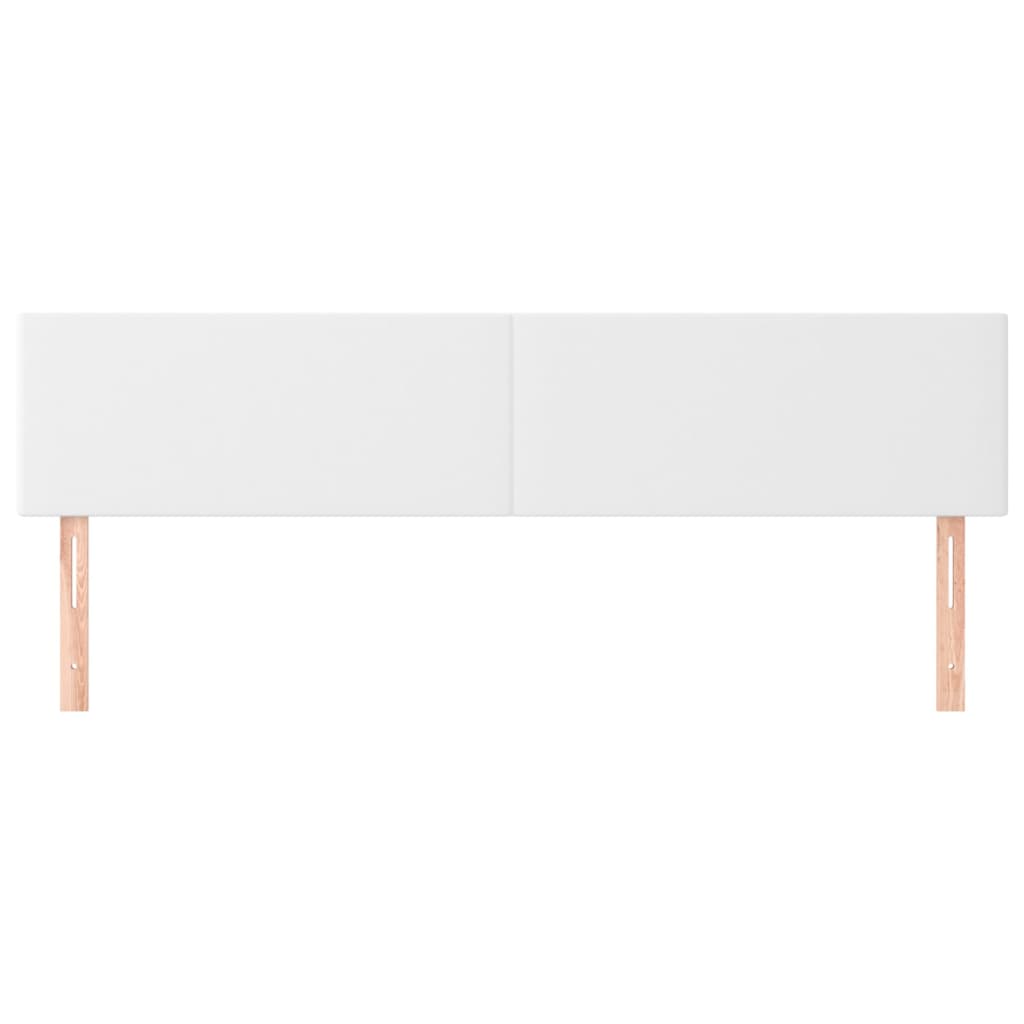 Têtes de lit 2 pcs Blanc 100x5x78/88 cm Similicuir - XIOS