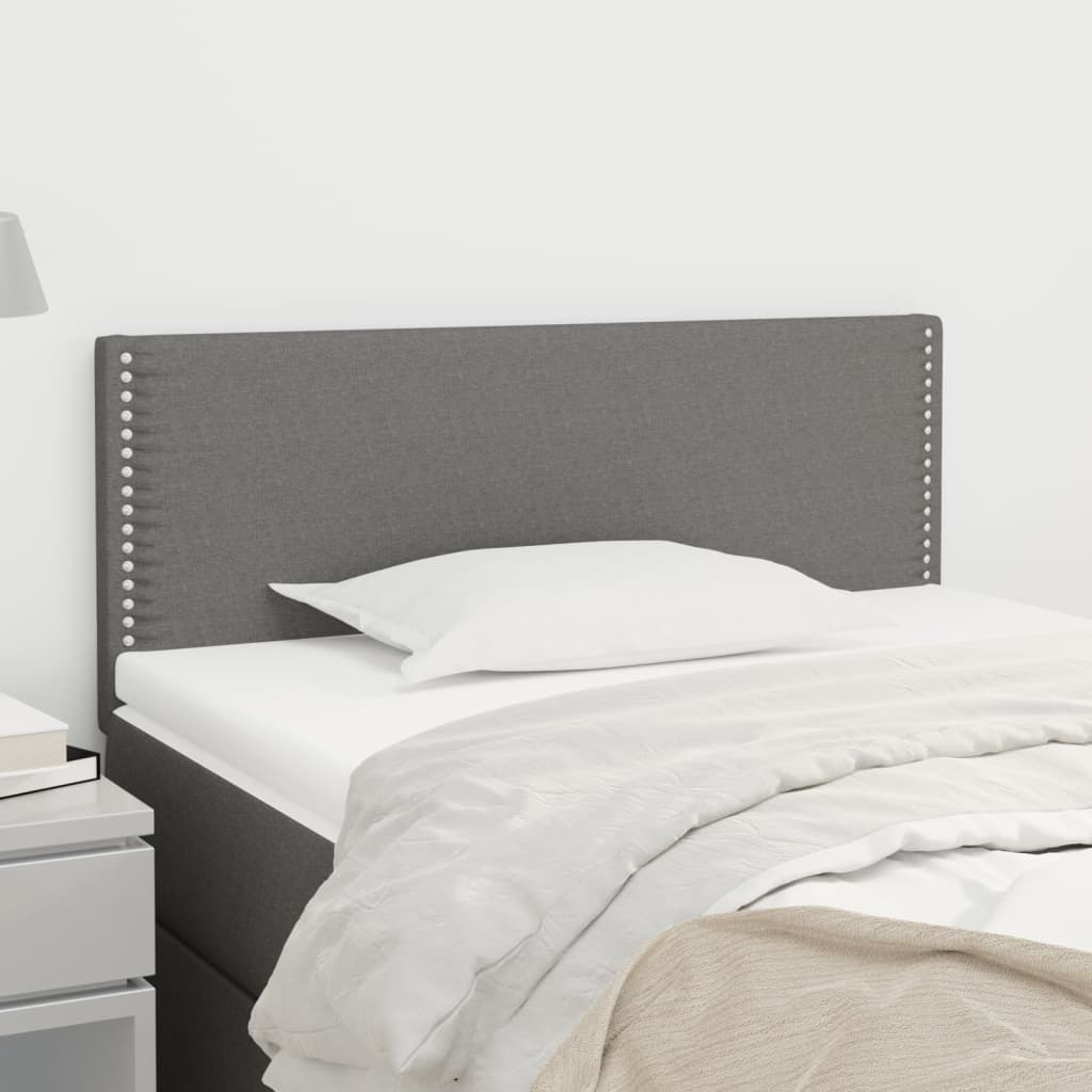 Tête de lit Gris foncé 100x5x78/88 cm Tissu - XIOS