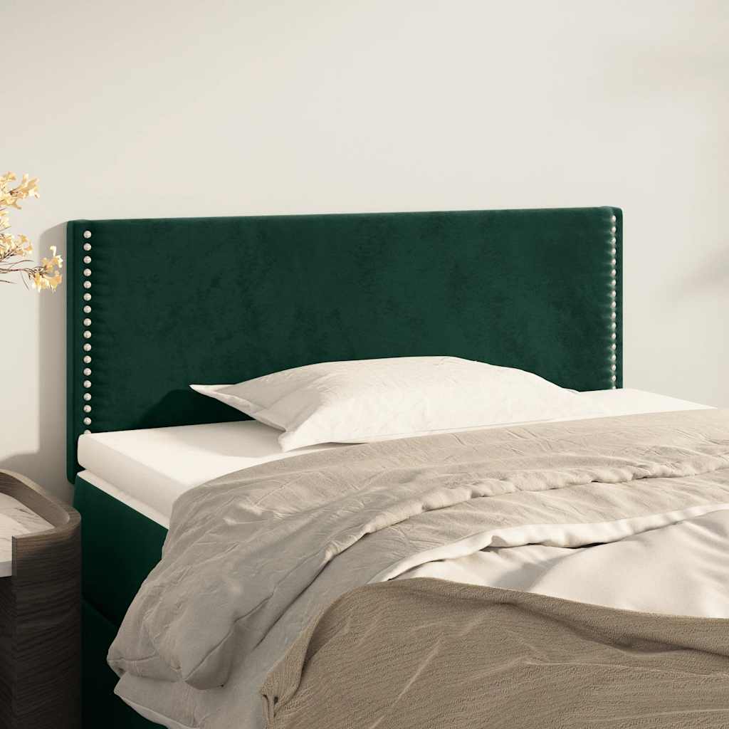 Tête de lit Vert foncé 100x5x78/88 cm Velours - XIOS