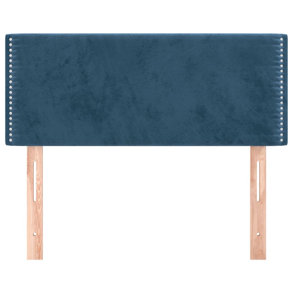 Tête de lit Bleu foncé 100x5x78/88 cm Velours - XIOS