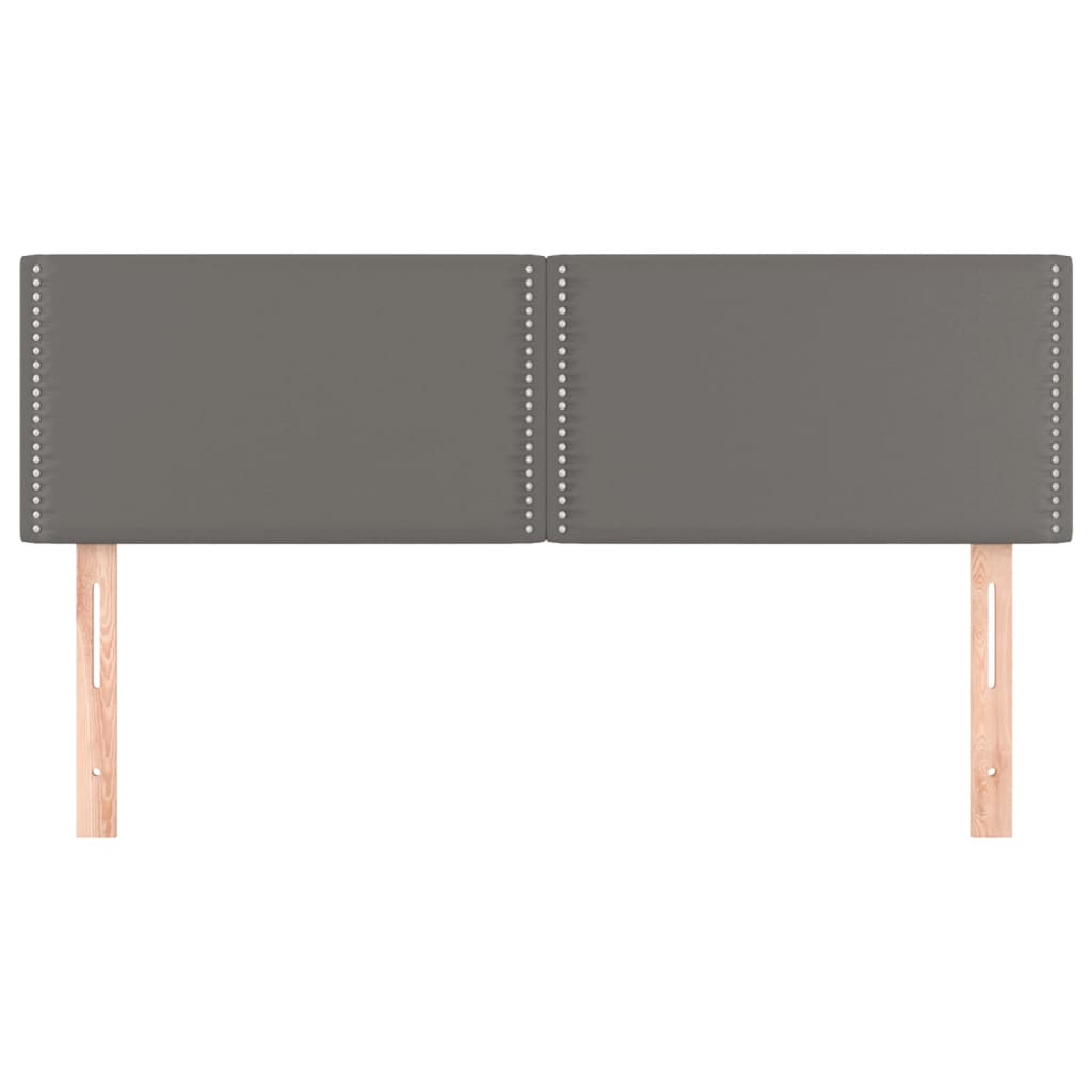 Têtes de lit 2 pcs Gris 72x5x78/88 cm Similicuir - XIOS