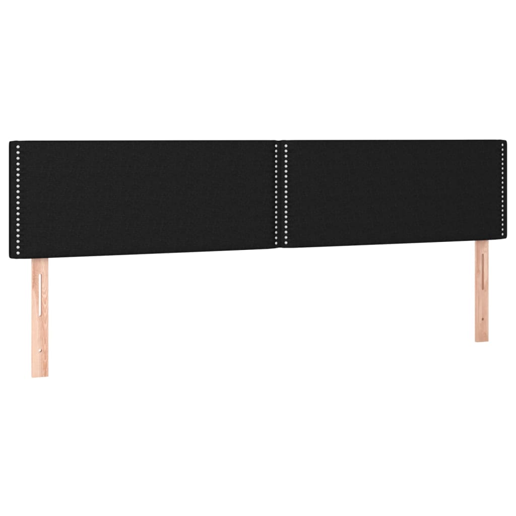 Têtes de lit 2 pcs Noir 90x5x78/88 cm Tissu - XIOS