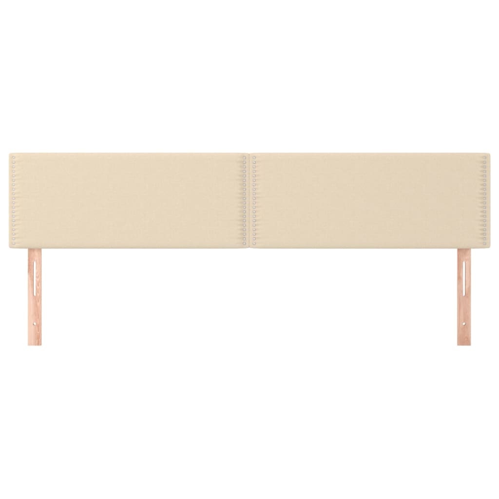 Têtes de lit 2 pcs Crème 90x5x78/88 cm Tissu - XIOS