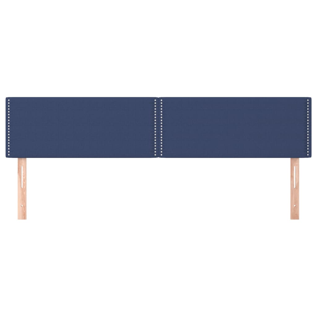 Têtes de lit 2 pcs Bleu 90x5x78/88 cm Tissu - XIOS