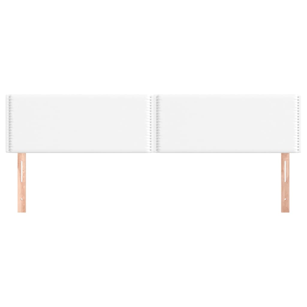 Têtes de lit 2 pcs Blanc 90x5x78/88 cm Similicuir - XIOS