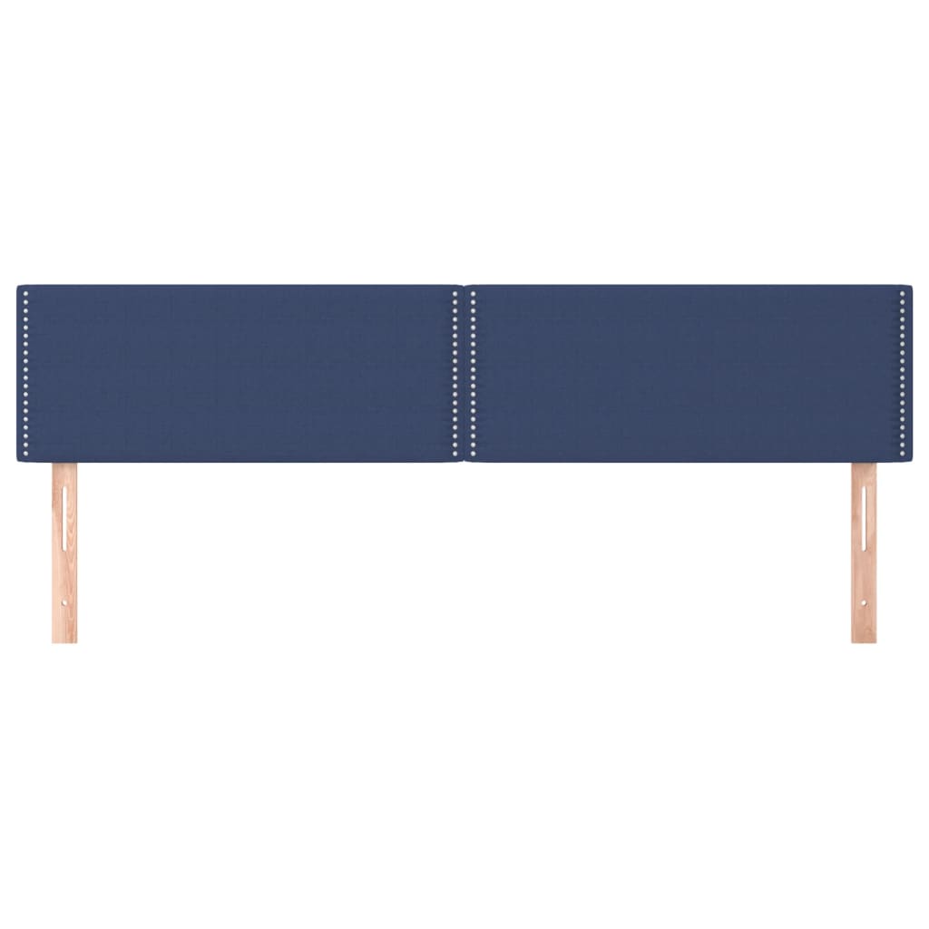Têtes de lit 2 pcs Bleu 100x5x78/88 cm Tissu - XIOS