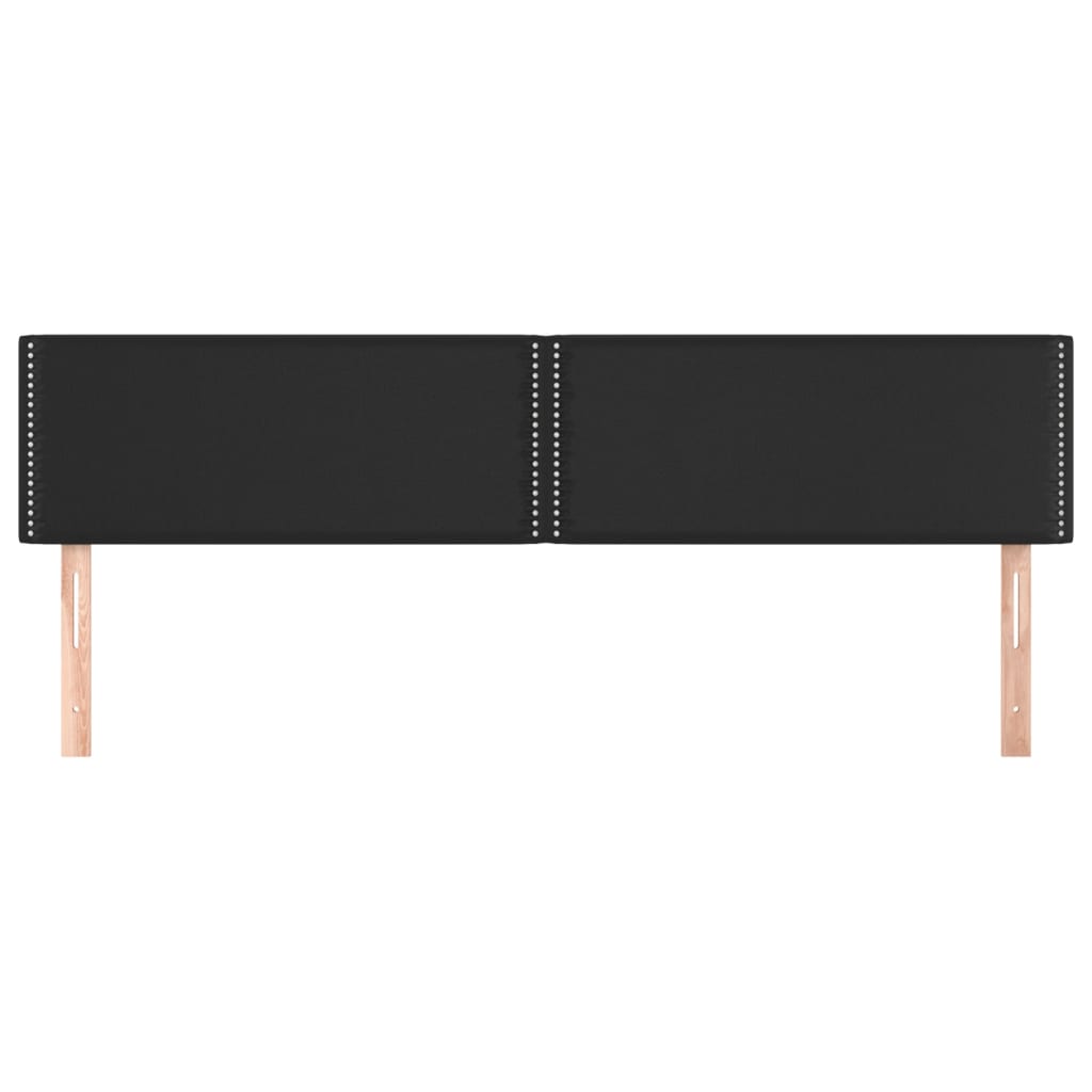 Têtes de lit 2 pcs Noir 100x5x78/88 cm Similicuir - XIOS