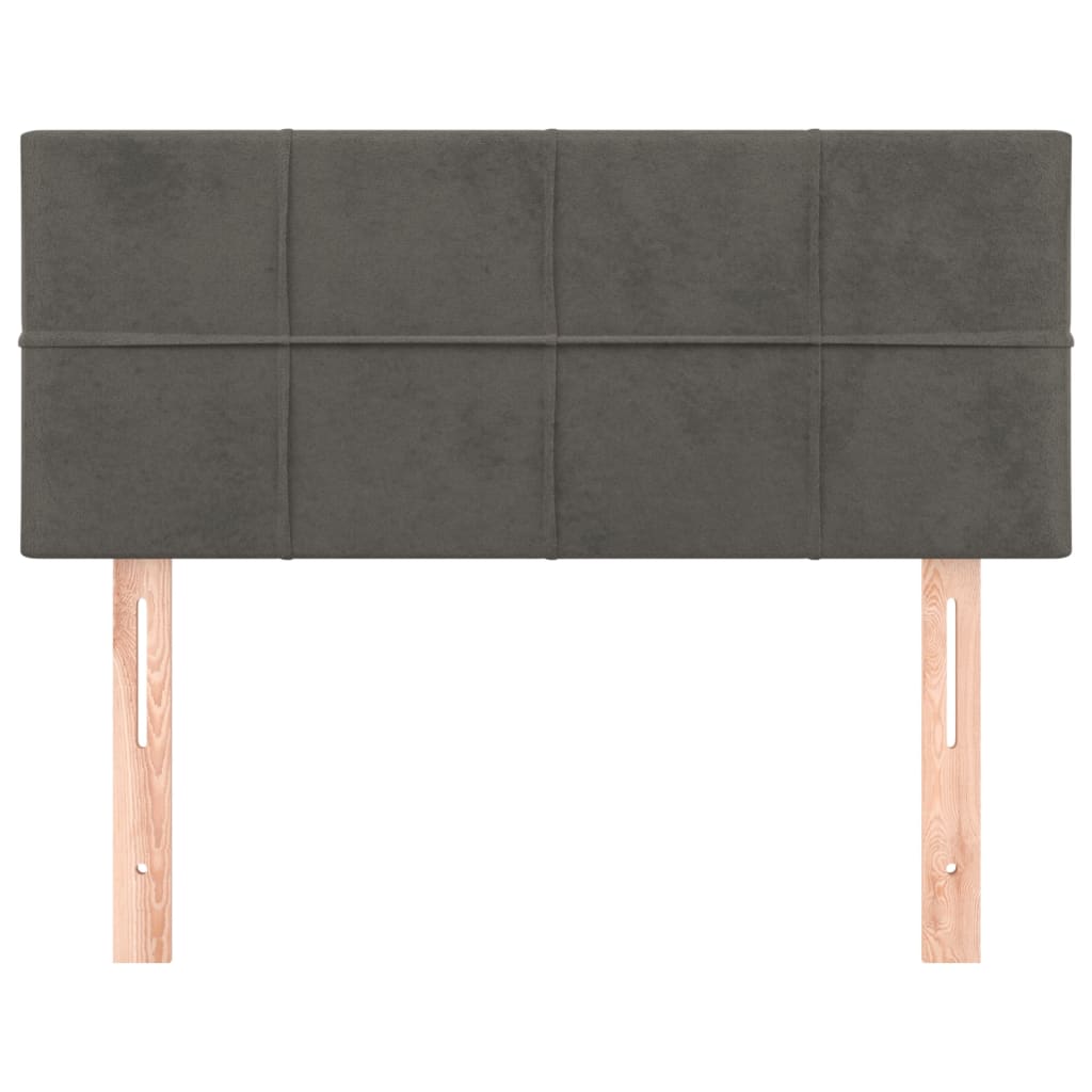 Tête de lit Gris foncé 80x5x78/88 cm Velours - XIOS