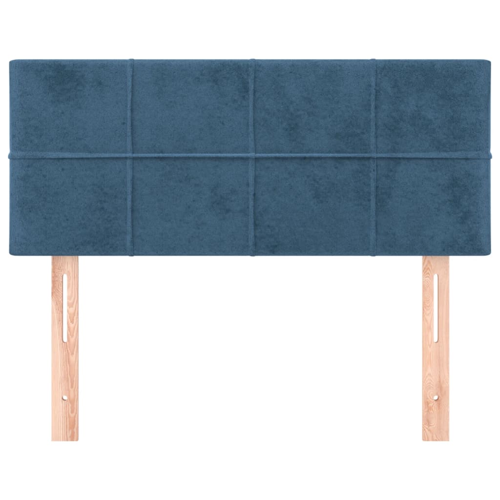 Tête de lit Bleu foncé 100x5x78/88 cm Velours - XIOS