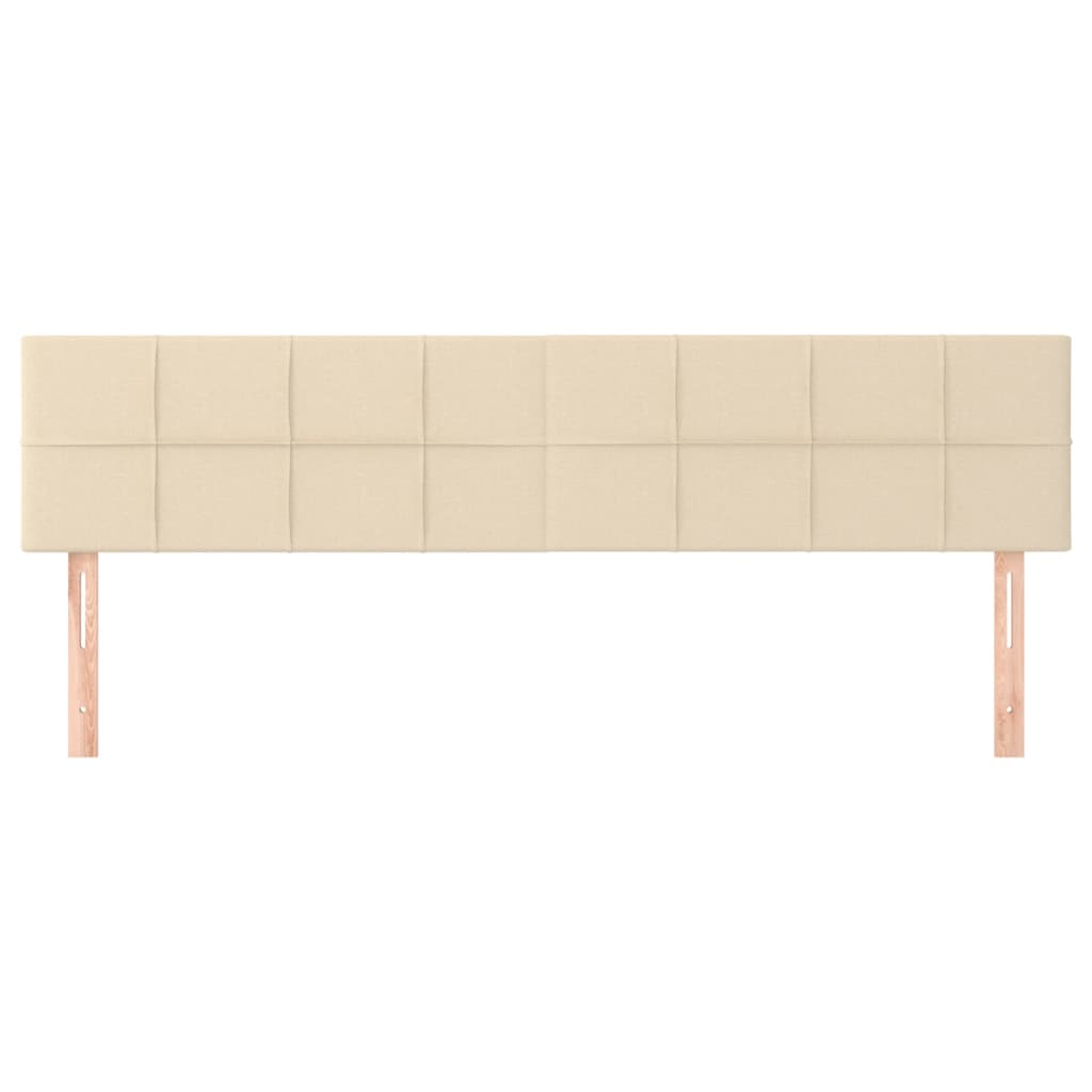 Têtes de lit 2 pcs Crème 80x5x78/88 cm Tissu Têtes et pieds de lit vidaXL
