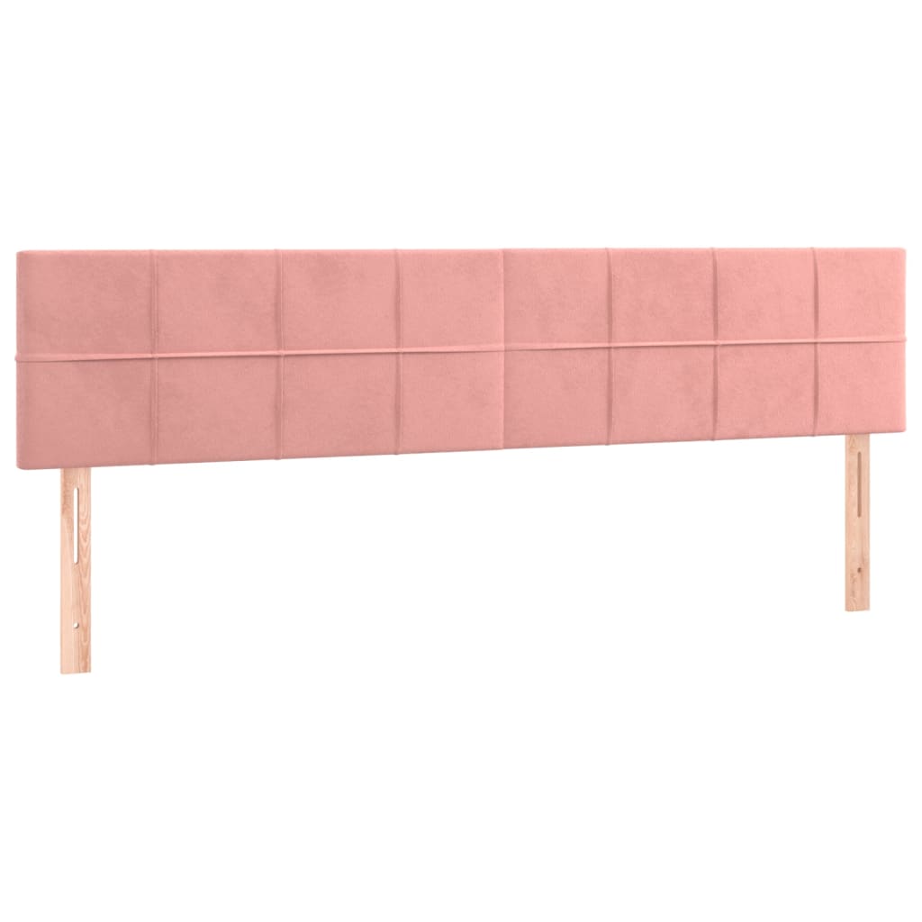 Têtes de lit 2 pcs Rose 90x5x78/88 cm Velours - XIOS