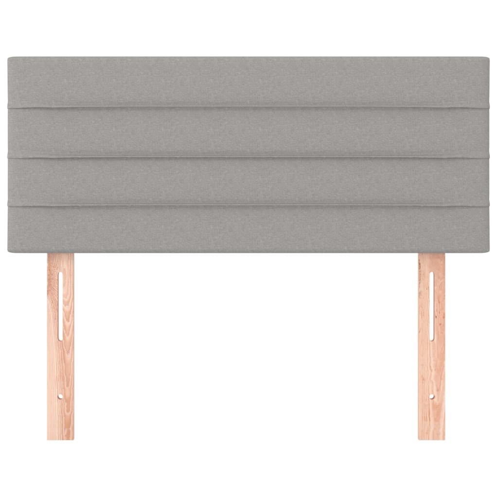 Tête de lit Gris clair 100x5x78/88 cm Tissu - XIOS