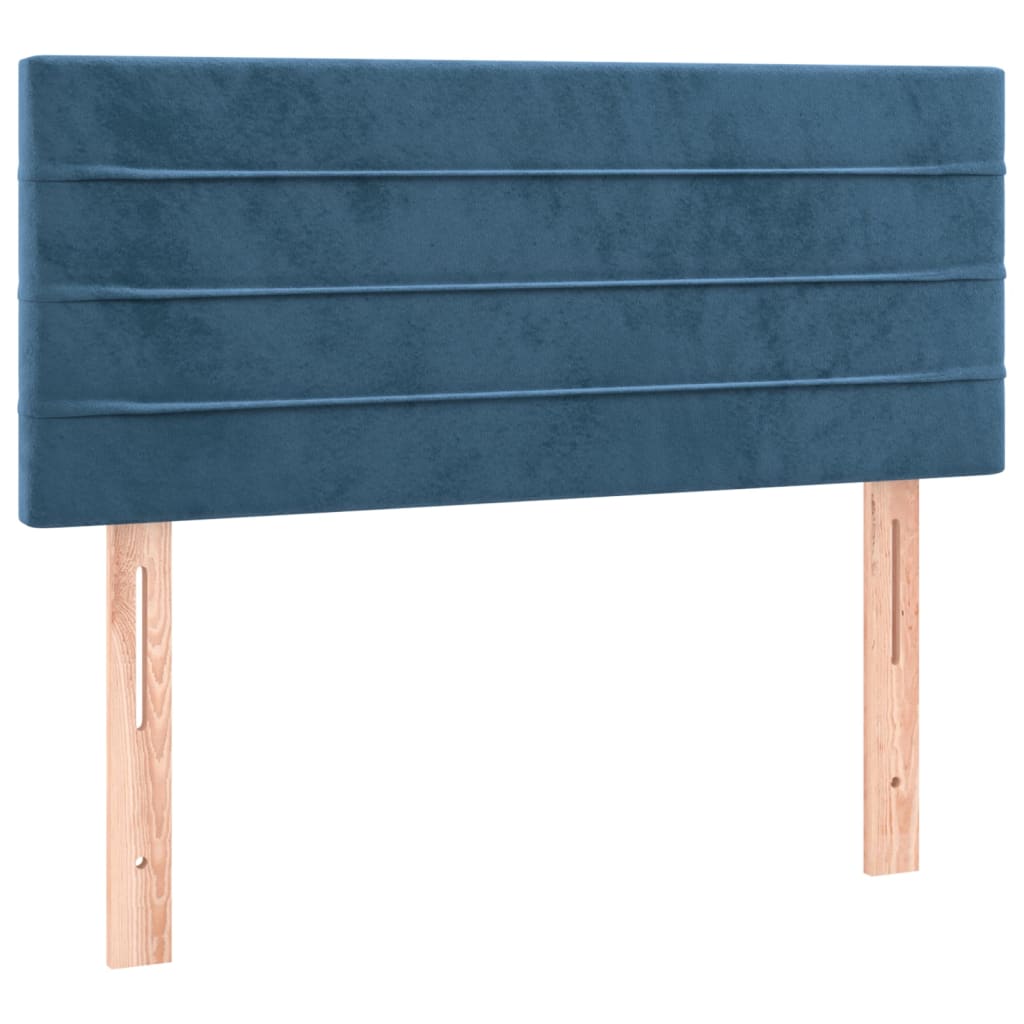 Tête de lit Bleu foncé 100x5x78/88 cm Velours - XIOS
