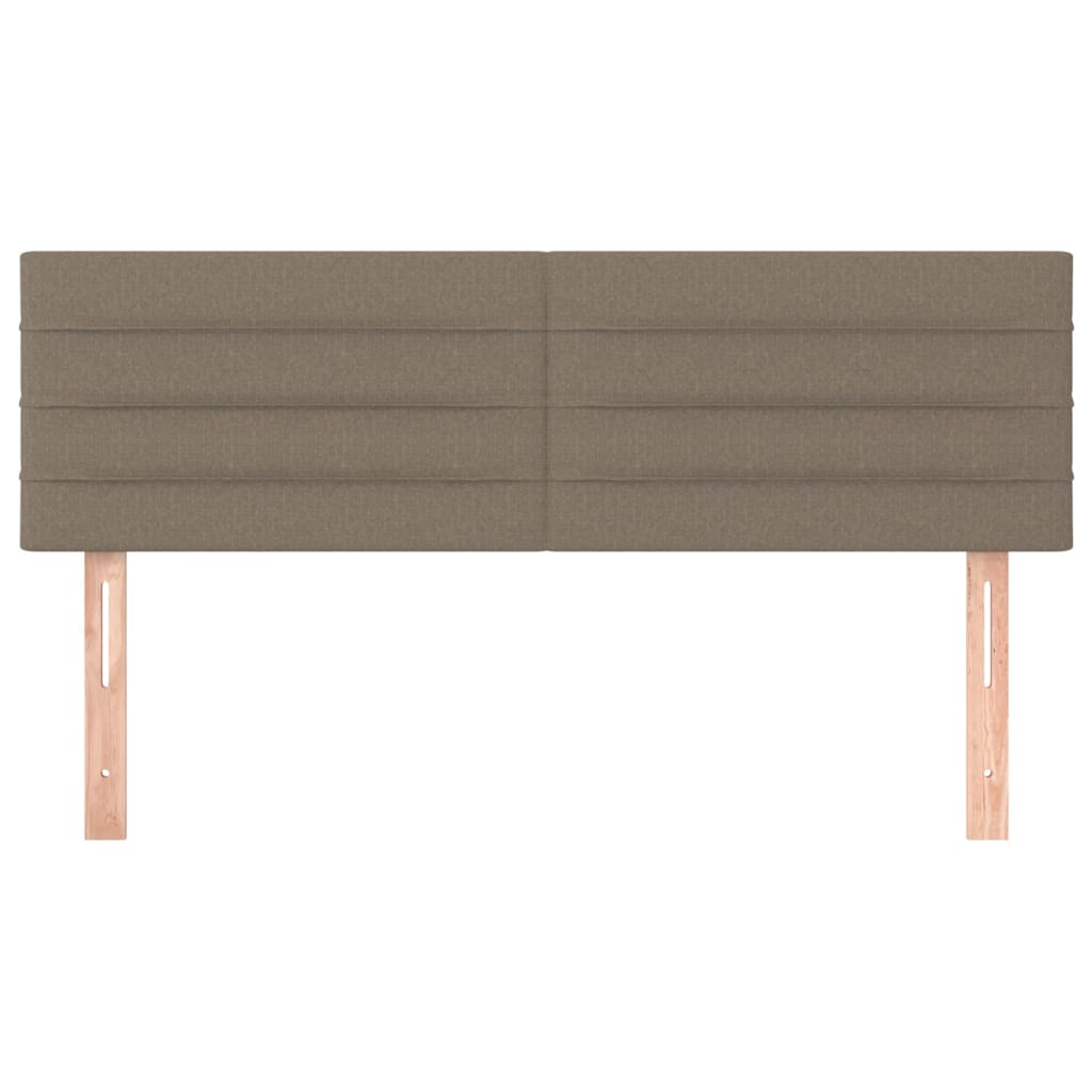 Têtes de lit 2 pcs Taupe 72x5x78/88 cm Tissu - XIOS
