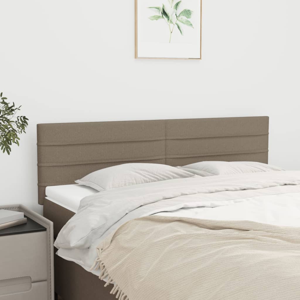 Têtes de lit 2 pcs Taupe 72x5x78/88 cm Tissu - XIOS