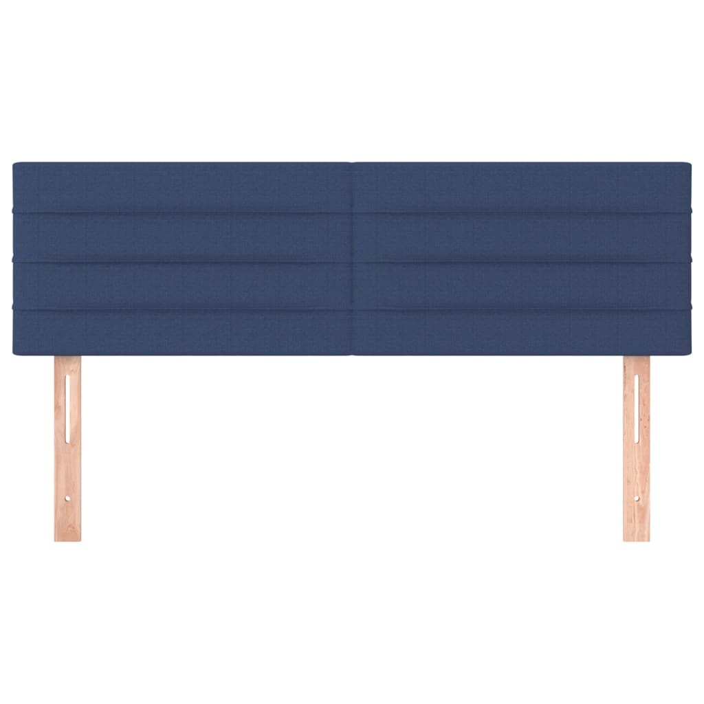 Têtes de lit 2 pcs Bleu 72x5x78/88 cm Tissu - XIOS