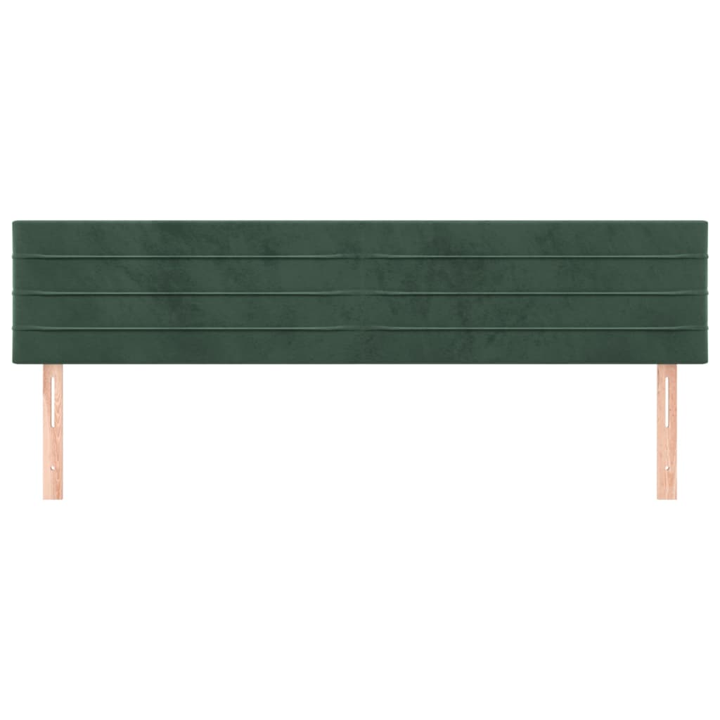 Têtes de lit 2 pcs Vert foncé 80x5x78/88 cm Velours - XIOS