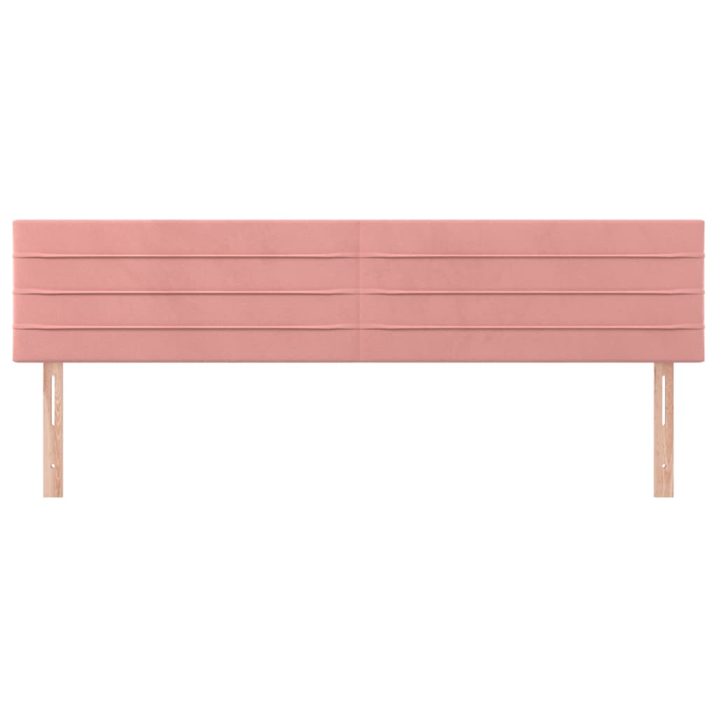 Têtes de lit 2 pcs Rose 80x5x78/88 cm Velours - XIOS