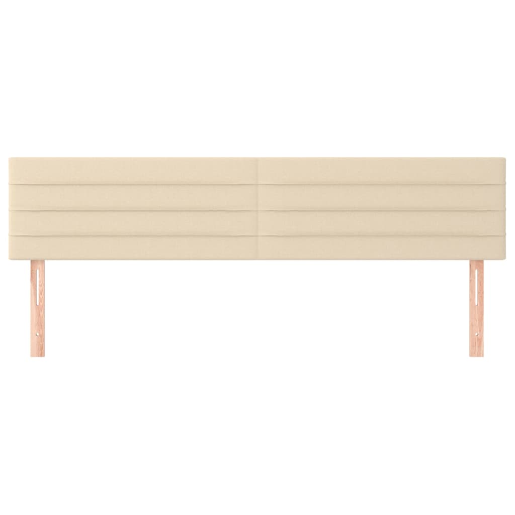 Têtes de lit 2 pcs Crème 90x5x78/88 cm Tissu - XIOS