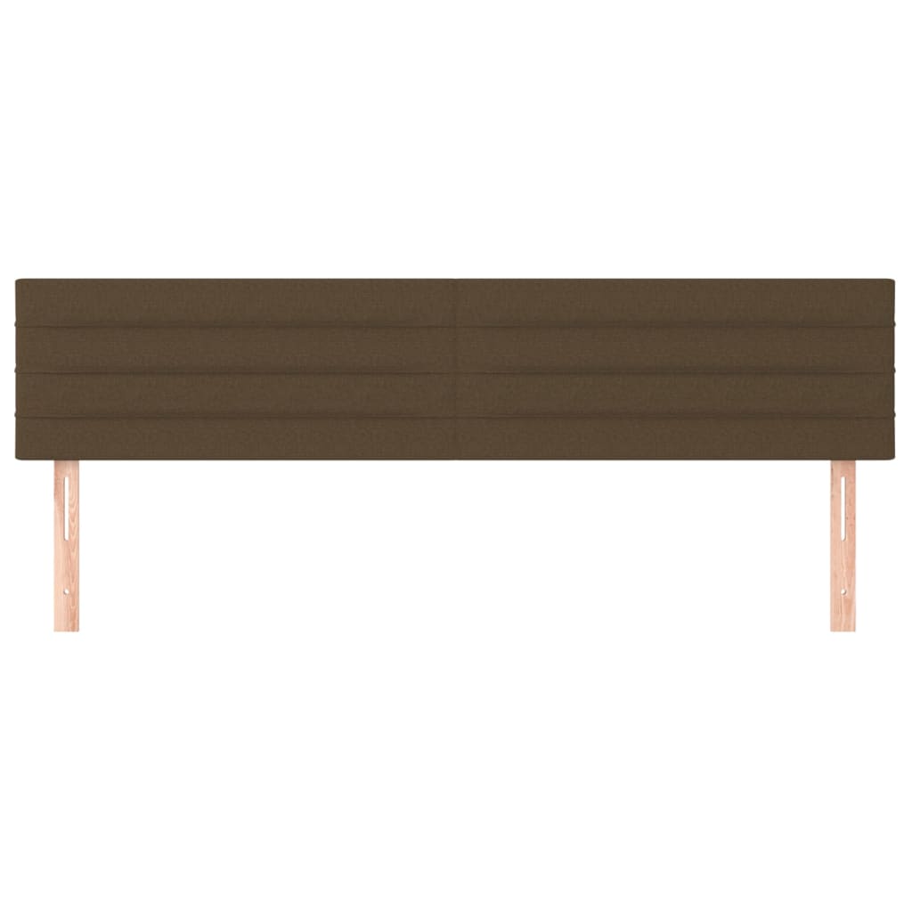 Têtes de lit Marron foncé 200 x 5 x 78/88 cm Tissu - XIOS