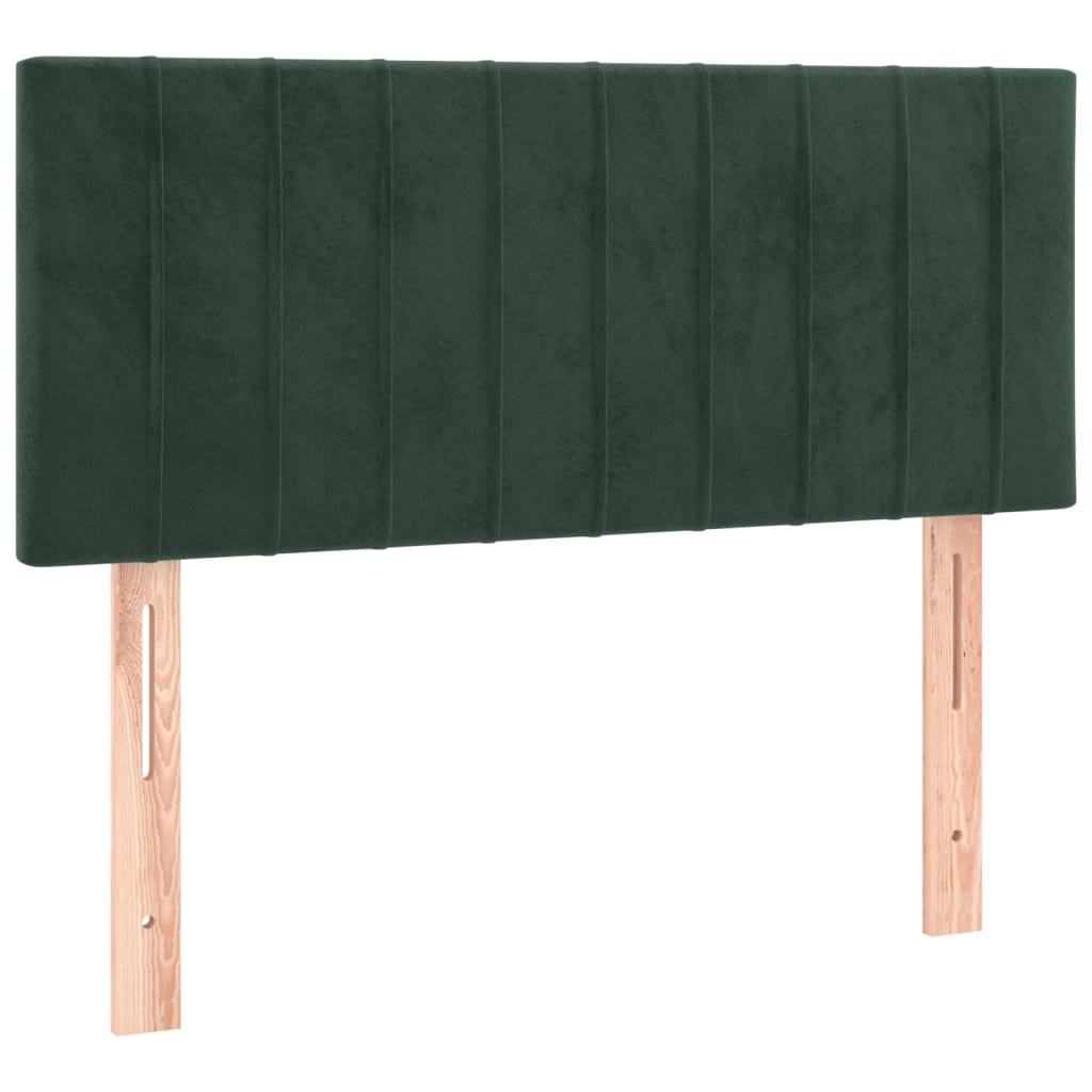 Tête de lit Vert foncé 100x5x78/88 cm Velours - XIOS