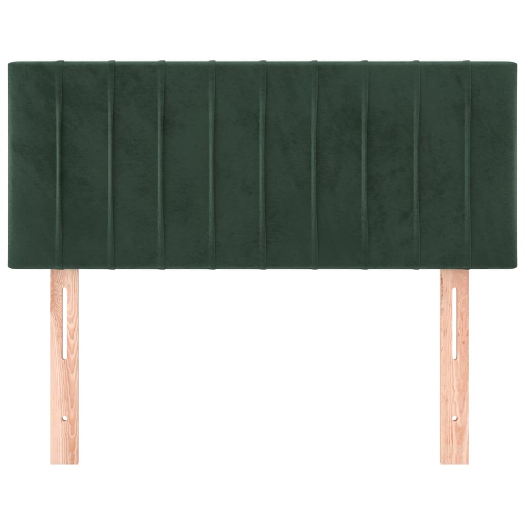 Tête de lit Vert foncé 100x5x78/88 cm Velours - XIOS
