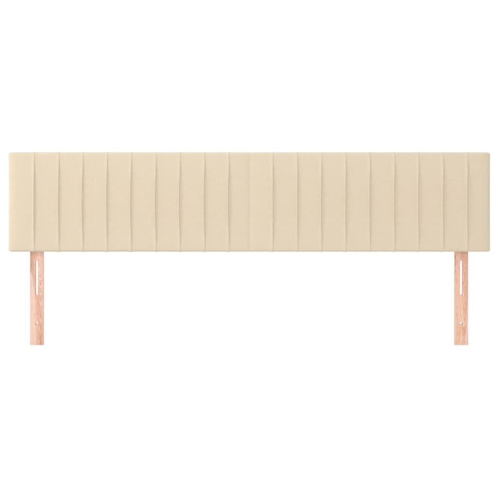 Têtes de lit 2 pcs Crème 80x5x78/88 cm Tissu - XIOS
