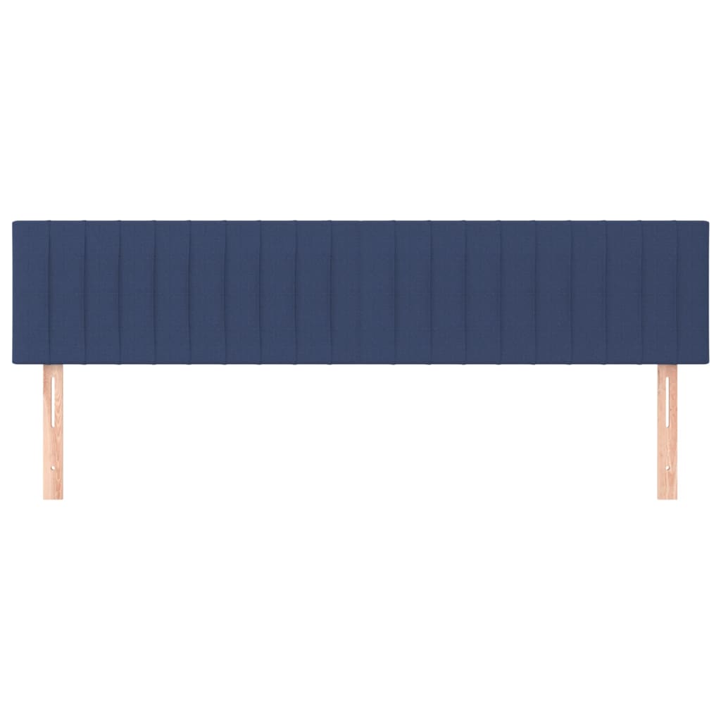 Têtes de lit 2 pcs Bleu 80x5x78/88 cm Tissu - XIOS