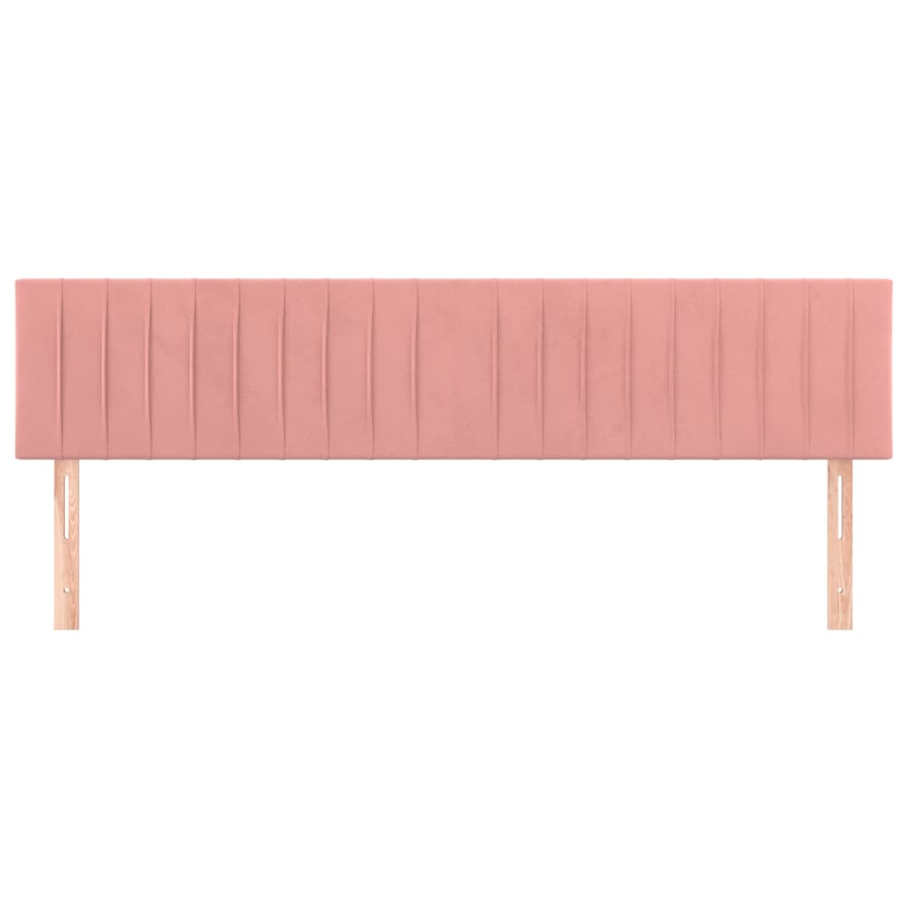 Têtes de lit 2 pcs Rose 80x5x78/88 cm Velours - XIOS