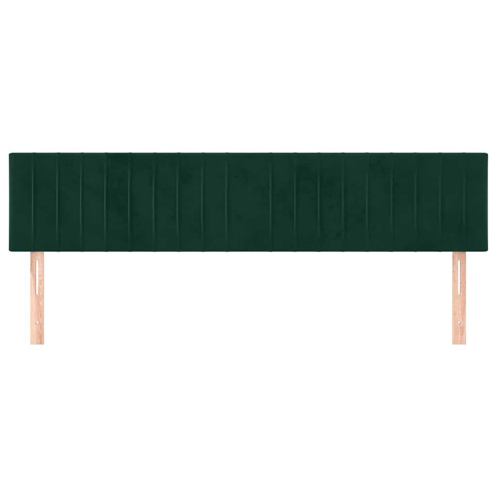Têtes de lit Vert foncé 180x5x78/88 cm Velours - XIOS