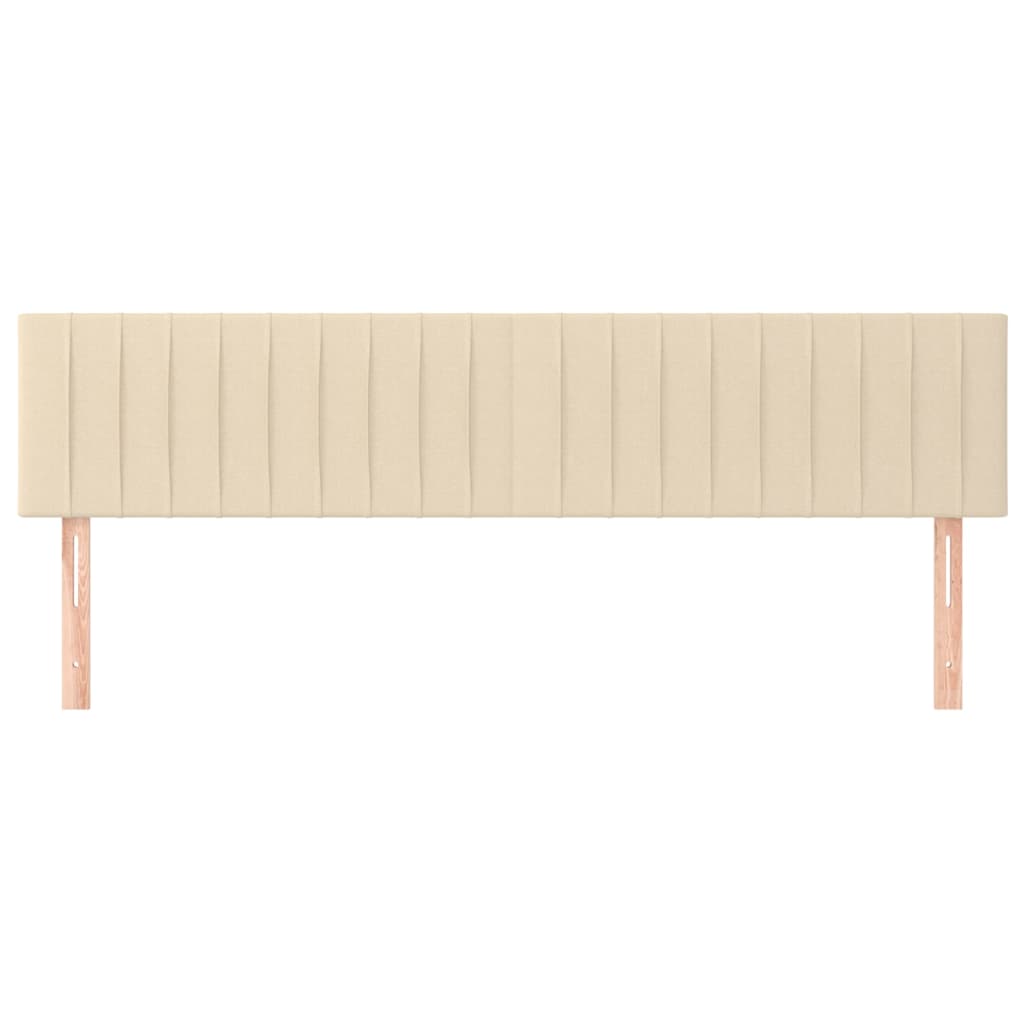 Têtes de lit 2 pcs Crème 100x5x78/88 cm Tissu - XIOS